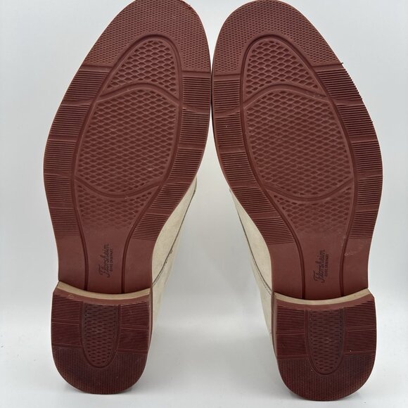 Florsheim Suede Leather Oxford Men's 12 Beige Dress Shoes Wedding Formal Event - Picture 12 of 15